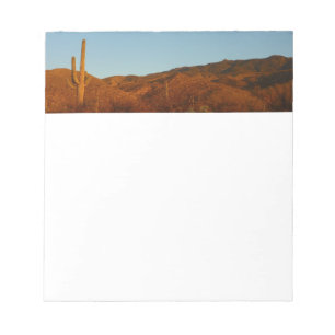 Bloc De Notas Paisaje del desierto de Saguaro Sunset I Arizona