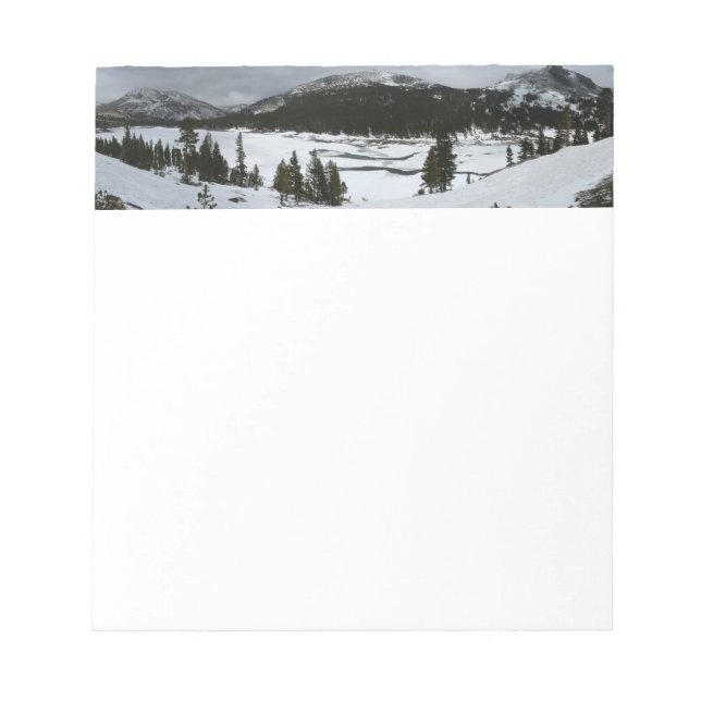 Bloc De Notas Paisaje invernal Snowy Ellery Lake California (Frente)