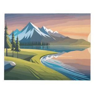 Bloc De Notas Paisaje montañoso