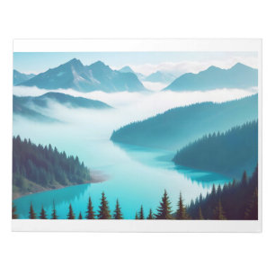 Bloc De Notas Paisaje panorámico Montañas Naturaleza pintoresca