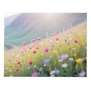 Bloc De Notas Paisaje pintoresco Valle de Meadow Serene