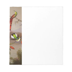 Bloc De Notas Paisaje tropical con 10 Hummingbirds Heade