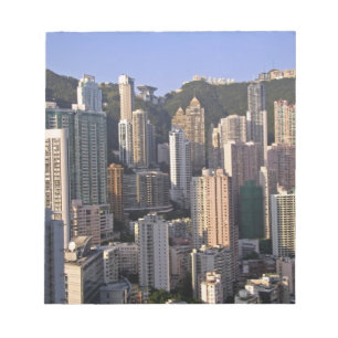 Bloc De Notas Paisaje urbano de Hong Kong, China