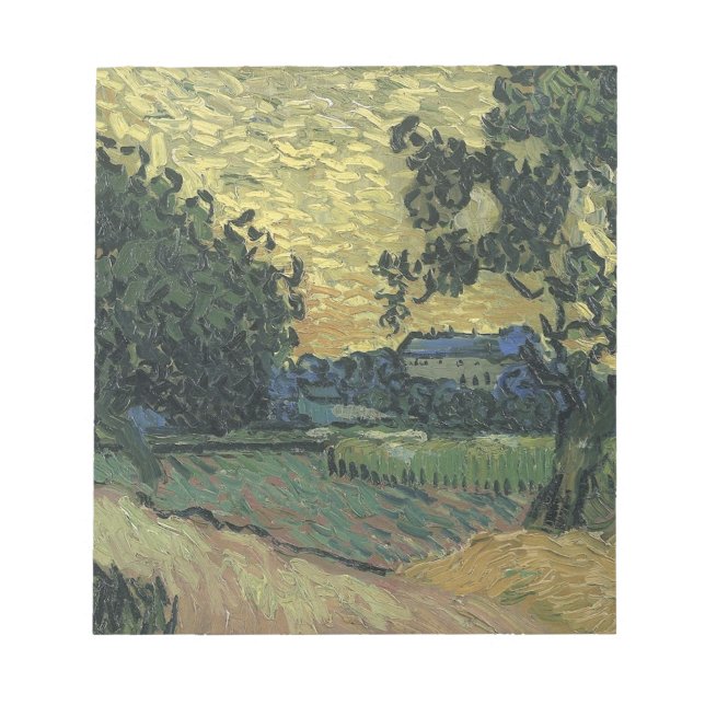 Bloc De Notas Paisaje Van Gogh en Twilight (Frente)
