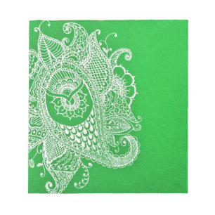 Bloc De Notas Paisley verde