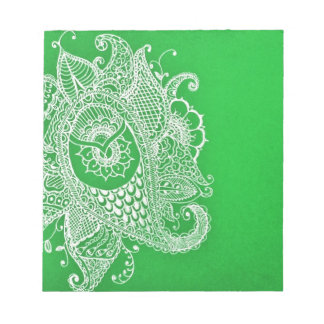 Bloc De Notas Paisley verde