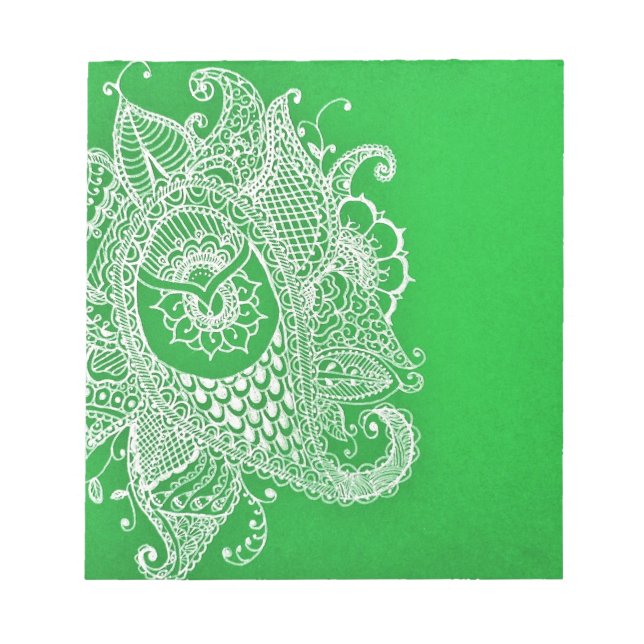 Bloc De Notas Paisley verde (Frente)