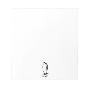 Bloc De Notas pájaro del emperador del pingüino polar