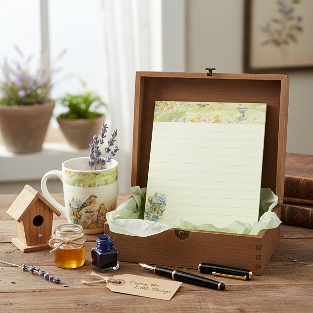 Bloc De Notas Pájaros en el jardín (Subido por el creador)