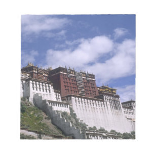 Bloc De Notas Palacio de Potala en la montaña el hogar del Dalai