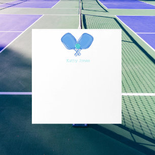 Bloc De Notas Palas y Pelota de Pickleball Cruzadas Personalizad