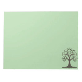 Bloc De Notas 🌳 Pale Green Tree of Life Notepad - Stationery
