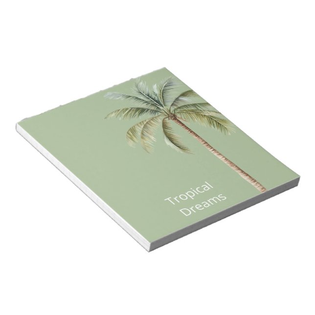 Bloc De Notas Palmera Tropical Verde (Lado Derecho)