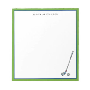 Bloc De Notas Palo de golf y pelota Golf personalizado