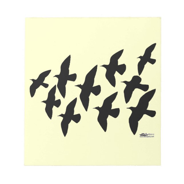 Bloc De Notas Palomas de vuelo volador (Frente)