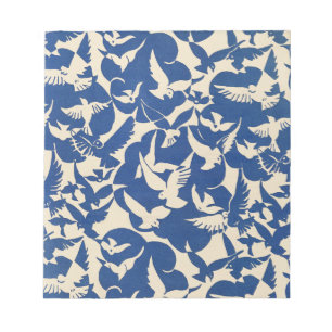 Bloc De Notas Palomas en blanco y azul Rijksmuseum Amsterdam