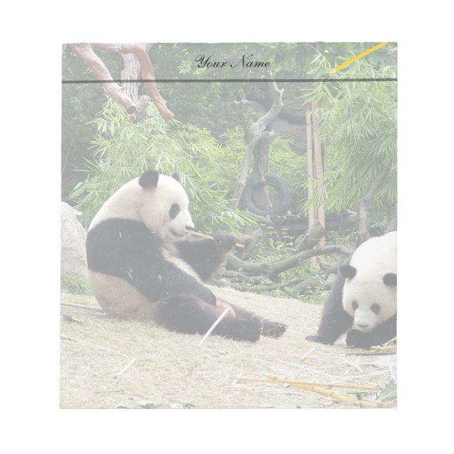 Bloc De Notas Pandas gigantes (Frente)