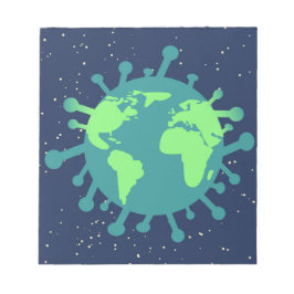 Bloc De Notas Pandemia global (partícula viral) (infección viral