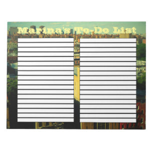 Bloc De Notas Panel de lista de tareas pendientes de dos columna