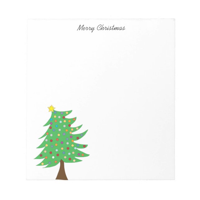 Bloc De Notas panel de notas del árbol de Navidad (Frente)