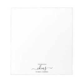 Bloc De Notas Panel de papel simple personalizado en blanco