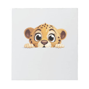 Bloc De Notas Panther Peeking Cute Adorable Gracioso Personaliza