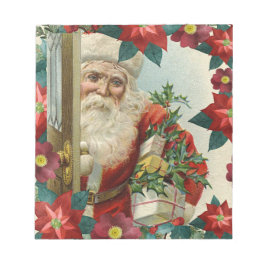 Bloc De Notas Papá Noel trayendo regalos y regalos