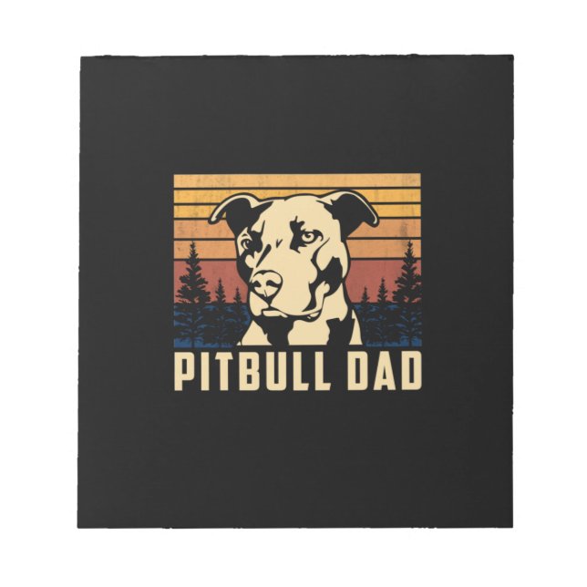 Bloc De Notas Papá Pitbull, Día del Padre (Frente)