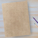 Bloc De Notas Papel de amplio rango - fondo de papel de época ta<br><div class="desc">Bloc de notas de gran resolución - Páginas de tamaño de letra estándar - 8, 5" X 11" con líneas de ancho negro en cada página para una escritura sencilla - Papel portátil de un lado con fondo de color de color vintage</div>