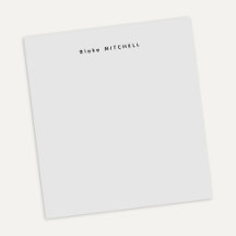 Papel de carta gris con monograma moderno simple
