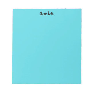 Bloc De Notas Papel de carta personalizado con color turquesa pa