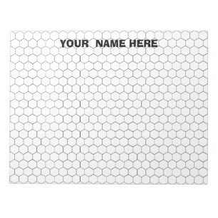 Bloc De Notas Papel de Gráfica de Hexágono Grande Personalizado
