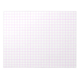 Bloc De Notas Papel de gráfico grande rosado