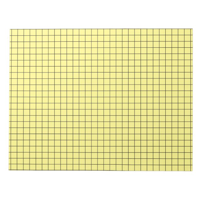Bloc De Notas Papel de grafo grande amarillo (Frente)