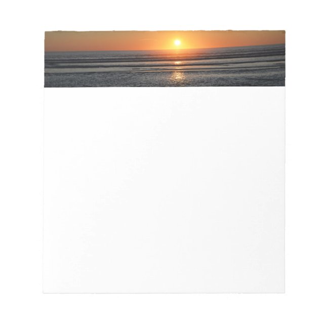 Bloc De Notas Papel de la estación fotográfica del atardecer en  (Frente)