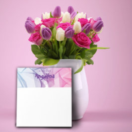 Bloc De Notas Papel de la letra de salpicadura azul de la funció