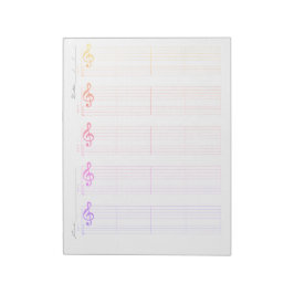 Bloc De Notas Papel de Pauta y Tablatura para Ukulele – Plantill