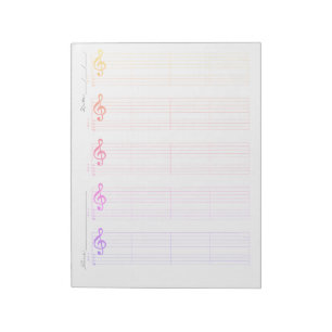 Bloc De Notas Papel de Pauta y Tablatura para Ukulele – Plantill