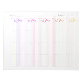 Bloc De Notas Papel de Pauta y Tablatura para Ukulele – Plantill