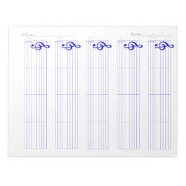 Bloc De Notas Papel de Pauta y Tablatura para Ukulele – Plantill