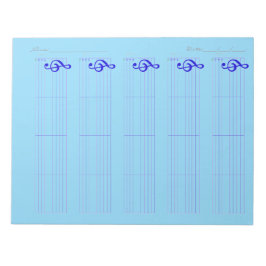 Bloc De Notas Papel de Pauta y Tablatura para Ukulele – Plantill