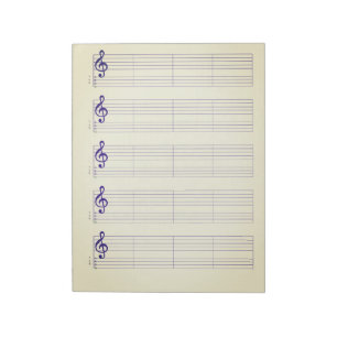 Bloc De Notas Papel de Pauta y Tablatura para Ukulele – Plantill