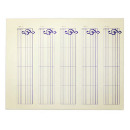 Bloc De Notas Papel de Pauta y Tablatura para Ukulele – Plantill