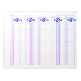 Bloc De Notas Papel de Pauta y Tablatura para Ukulele – Plantill