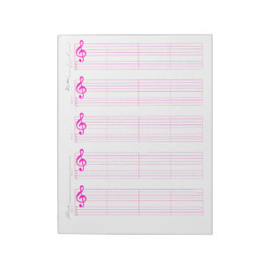 Bloc De Notas Papel de Pauta y Tablatura para Ukulele – Plantill