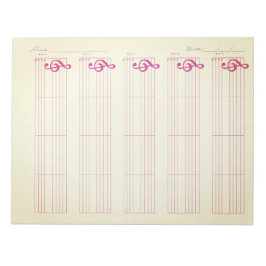 Bloc De Notas Papel de Pauta y Tablatura para Ukulele – Plantill