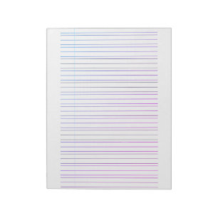 Bloc De Notas Papel de Práctica de Caligrafía – Hoja de Trabajo 