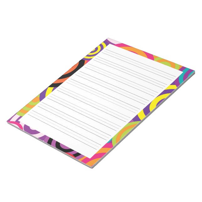 Bloc De Notas Papel de práctica de escritura a mano con círculos (Lado Derecho)