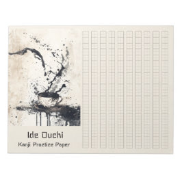 Bloc De Notas Papel de práctica Kanji de Arte de Pincel Asiático