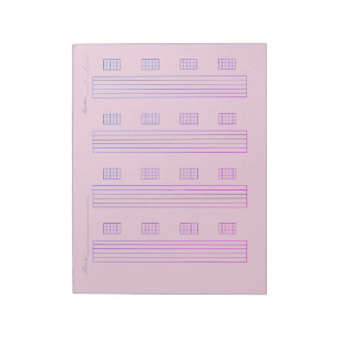 Bloc De Notas Papel de Tablatura para Guitarra – Plantilla de Ta